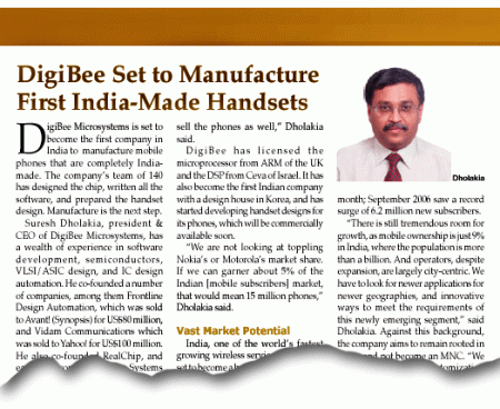 Digibee Set to Manufacture first India Made Handsets